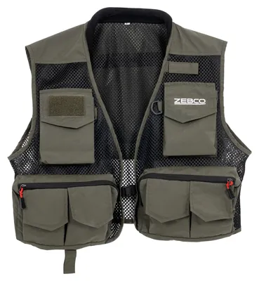 Produktbild von Zebco Leichte Angelweste mit 9 Taschen - Angelweste