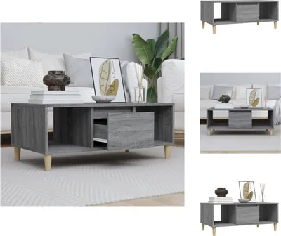 Image de vidaXL Table basse Gris Sonoma 90x50x36,5 cm Bois composite - Tables basses