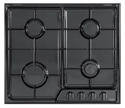 Produktbild von DeLonghi YNF 46 ASV Einbau-Gaskochfeld, schwarz, 4 Brenner