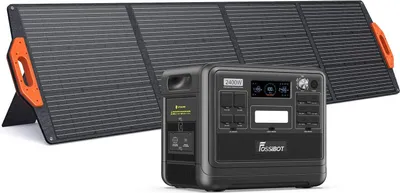 Produktbild von FOSSiBOT F2400 Solárne úložisko 2400W (4800W Peak) Solárny generátor 2048Wh Napájacia stanica LiFePO4 Mobilné napájanie Núdzový generátor energie s 200W solárnym panelom