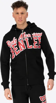 Produktbild von Herren Kapuzensweatjacke mit Reißverschluss normale Passform MILLS Black/Red/White L BENLEE
