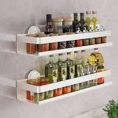 Immagine prodotto di Scaffale da parete in metallo a 2 ripiani, 30 cm, per cucina e bagno