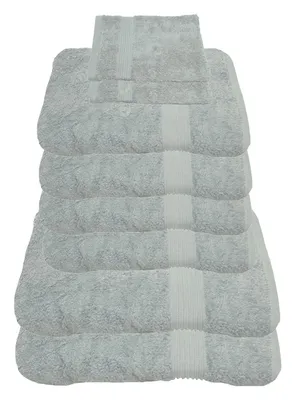 Produktbild von Julie Julsen Handtuch Set Silber,Set:8 tlg. 2 Bade- 4 Handtücher + gratis 2 Waschhand..