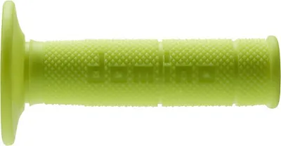 Productafbeelding van Griffgummis DOMINO Off-Road handvatset, 1150, neongeel, halfprofiel, 22+24mm, geschikt voor scooters