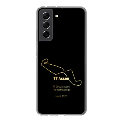 Produktbild von MuchoWow® Handyhülle Schutzhülle Hülle für Samsung Galaxy S21 FE TT Assen - Rundkurs - Gold Silikon Softcase Handy Hülle - Mobiltelefonhülle
