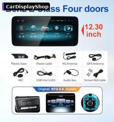 Produktbild von 12,3 Zoll Android 14 Display für Mercedes E-Klasse W212 2011–2015 NTG 4.5 Snapdragon 665 8 GB/64 GB CarPlay & Android Auto