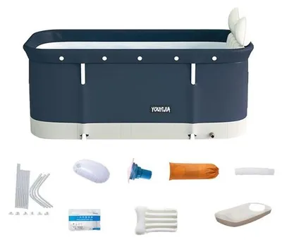 Produktbild von Famanu Faltbare Badewanne für Erwachsene - Mobiles Spa für Zuhause und Garten