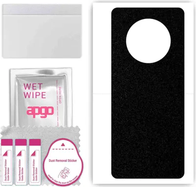 Produktbild von apgo Rückseite Schutzfolie, Skin, kompatibel mit Cubot Max 3, Hinten Displayschutzfolie aus Vinylfolie, kratzfest, einfache Montage - Mattschwarz