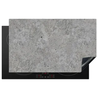Obrázek produktu pro KitchenYeah® Kryt varné desky beton - břidlice - šedý - betonový vzhled, 83x51cm, dekorace do kuchyně, keramický kryt varné desky, kryt varné desky