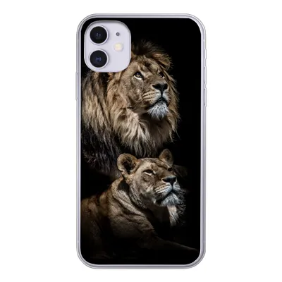 Produktbild von MuchoWow® Handyhülle Schutzhülle Hülle für iPhone 11 Löwe - Löwin - Porträt Silikon Softcase Handy Hülle - Handytasche