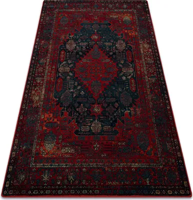 Produktbild von Wollteppich OMEGA HARUN blau rot 300x400 cm