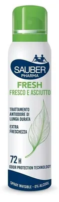 Immagine prodotto di Sauber Deo 72h Fresh Fresco e Asciutto Spray 150 ml