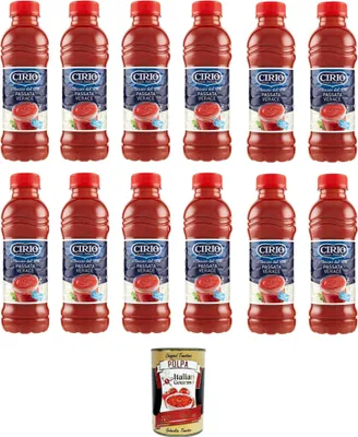 Produktbild von Cirio Passata Verace Tomatensauce Tomaten, kochsauce Pet 12x540gr + Italian Gourmet polpa 400g