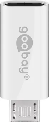 Immagine prodotto di goobay Adattatore Micro USB/USB C OTG Hi-Speed per il collegamento di cavi di ricarica 2.0 bianco