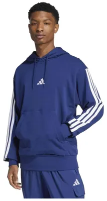 Image de Sweat à capuche Adidas Essentials 3 Stripes "DKBLUE/WHITE" pour Homme