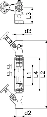 Immagine prodotto di Js Wz-Einbaugarn.steigrohr,Qn 2,5 1 "X1",Buegel:verzinkt,Verstelb.