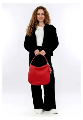 Produktbild von Schultertasche Cilly Bucket Bag Red rot