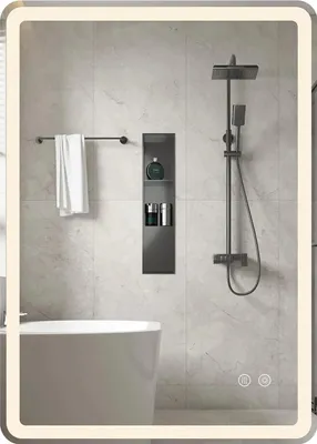 Immagine prodotto di Specchio da bagno a LED con antiappannamento, dimmerabile, 70x50 cm