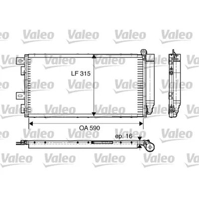Produktbild von VALEO Kondensator, Klimaanlage  817547