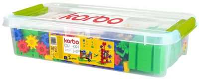 Productafbeelding van Korbo EDU constructieblokken, 430 stuks - een Pools merk, geschikt voor kinderen vanaf 4 jaar