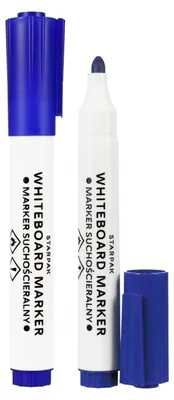 Produktbild von Runder, abwischbarer Marker, blau, STARPAK 524568