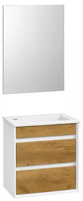 Imagen del producto de Conjunto de baño de 3 piezas: lavabo, mueble y espejo