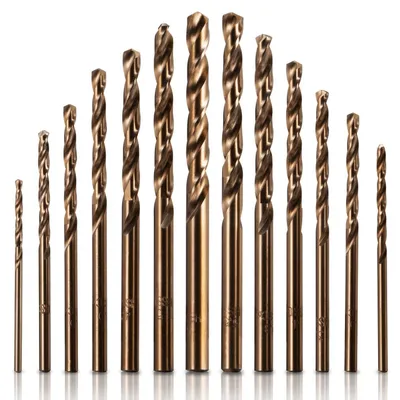 Produktbild von HSS M35 Cobalt Spiralbohrer-Set 13tlg. 1.5mm-6.5mm für Edelstahl, Holz, Metall