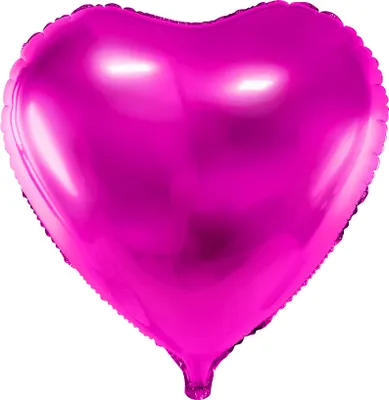 Obrázok produktu pre Unique Party 52957, Hračkársky balón, Fólie, Ružová, Narodeniny, Srdce (tvar), 45 cm