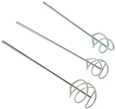 Productafbeelding van KOTARBAU® Set van 3 mortelmixers 55 mm, 80 mm, 100 mm voor mortellijm, wentelroerder, verzinkt staal