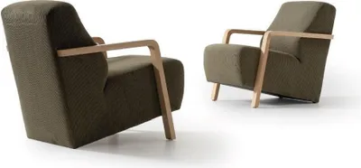 Image de Fauteuil siège monoplace design rembourré vert salon meubles Relax Club JVmoebel