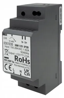 Produktbild von Hutschienen-Netzteil 12V 30W IP20 PREMIUM Eco Light EC61030