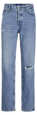 Productafbeelding van JJXX Damen Jeans, model Jjxx Jxseoul Straight Mw Cr3008 Noos, lichtblauwe denim, maat 32W / 3