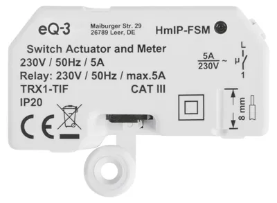 Homematic IP Schaltaktor und Zähler – Produktbild 1