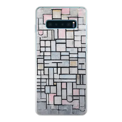 Produktbild von MuchoWow® Handyhülle Schutzhülle Hülle für Samsung Galaxy S10 Plus Komposition 6 - Mondrian - Kunst Silikon Softcase Handy Hülle - Schutzhülle