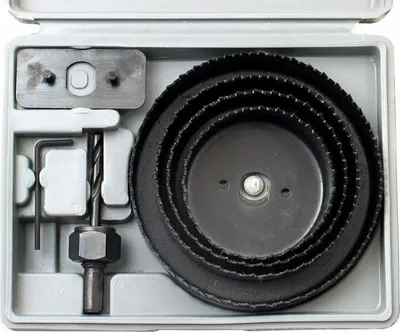 Produktbild von Kronenbohrer, Satz mit 8 Stück, max. Bohrtiefe 25mm