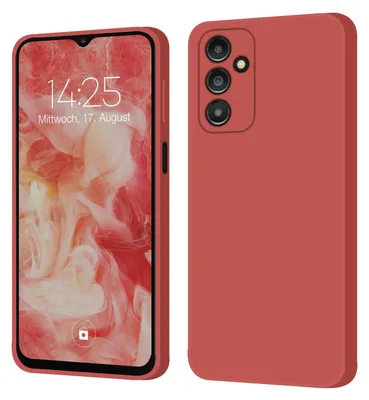Produktbild von Hülle für Samsung Galaxy A14 5G Case Cover Bumper Smartphone Softgrip Schutzhülle Farbe: Rot