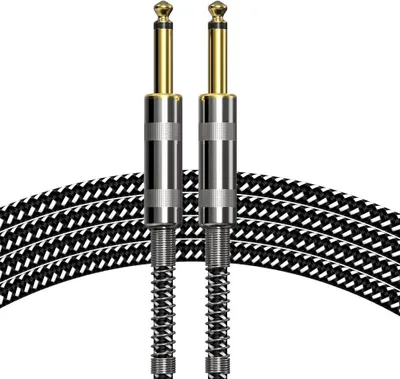 Image de INF Câble Guitare 6,35mm - Câble Instrument Basse, Acoustique, Électrique 5 m