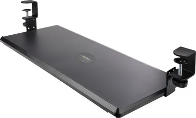 Obrázek produktu pro StarTech.com Untertisch Ausziehbare Tastaturablage - Höhenverstellbare Tastaturhalterung mit Tischklemmen - bis zu 12kg - Computertisch/Schreibtisch Tastaturauszug/Tastatureinschub - Schwarz - 12 kg - 32 mm - 700 x 310 mm - 830 mm - 340 mm