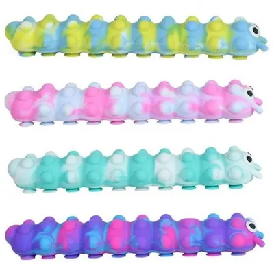 Immagine prodotto di 1 x Giocattolo antistress sensoriale Johntoy Fidget Millepiedi Push Popper – 25 cm, assortito