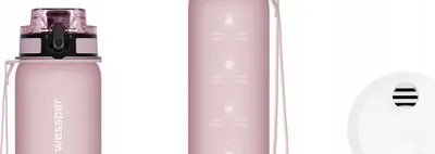 Produktbild von Wessper B4 TRITAN Actitex Trinkflasche 0,5L Rosa mit Filtern