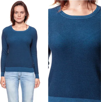 Immagine prodotto di Wrangler Donna Maglia bicolore Navy W81081P35 11213225