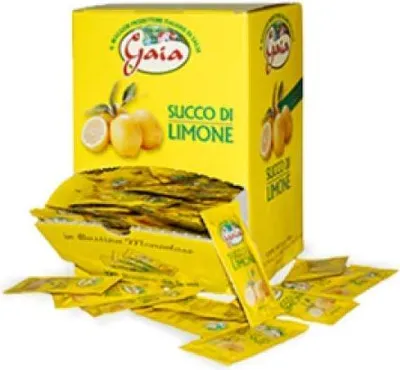 Produktbild von 6x Gaia Succo di Limone Zitronensaft Monoportion 990ml Portionen 198 Beutel