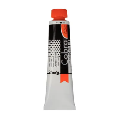 Produktbild von Cobra Study Wassermischbare Ölfarbe Tube 40 ml Elfenbeinschwarz 701