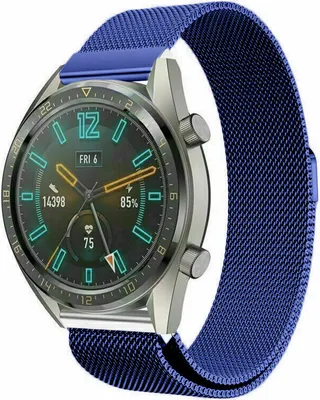 Produktbild von Strap-it Huawei Watch GT 2 Milanese Armband (Blau)