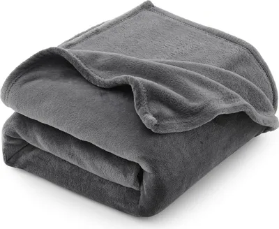 Produktbild von Kuscheldecke Flauschig Decke Sofa 150x200 cm fš¹r 4 Jahreszeiten - Weich/Warm/Leicht Sofadecke Wohndecke Couchdecke fš¹r Sofa/Bett/Couch, Flanell Fleecedecke 150x200cm Grau