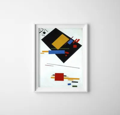 Produktbild von Poster - Canvas - Leinwand - 29,7 cm x 42 cm - Suprematismus