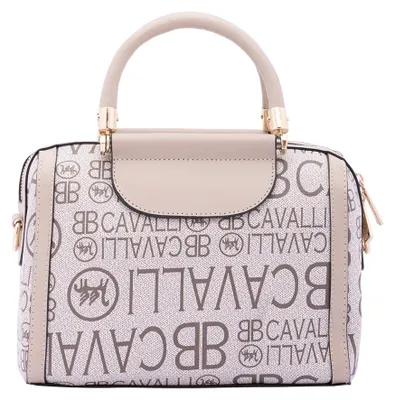 Obrázok produktu pre B Cavalli, kabelka cez rameno, čierna, s monogramom, so zipsom a nastaviteľným ramenným popruhom
