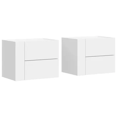 Immagine prodotto di Comodini a Muro 2 pz Bianchi 45x30x35 cm