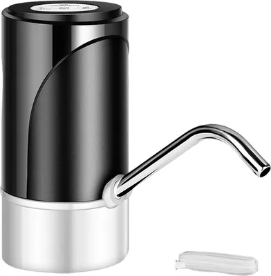 Produktbild von Elektrischer Wasserpumpenspender, wiederaufladbar über USB, tragbar, einfach zu bedienende Wasserflaschenpumpe für Zuhause, Büro und Camping