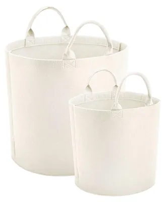 Imagen del producto de Bagbase - Cubo, fieltro, color liso FK2391 (30 cm x 30 cm) (Blanco suave)